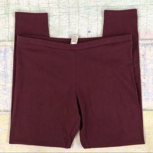 LC Lauren Conrad Mid Rose Leggings Purple XL NWT